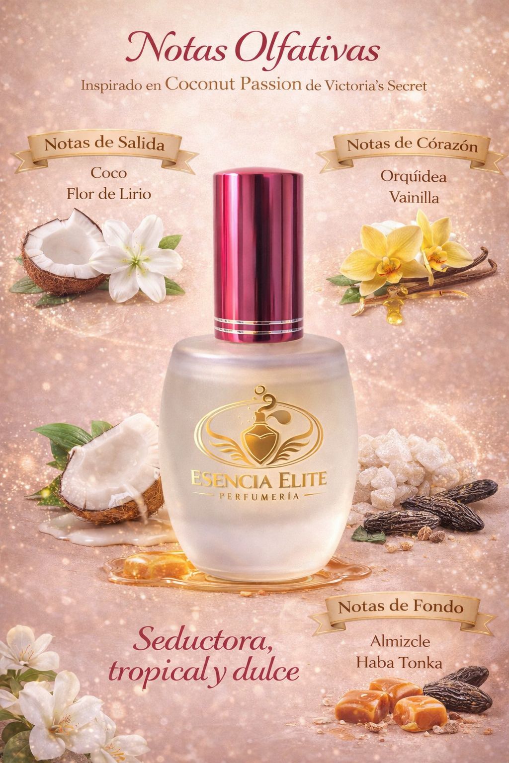 Inspirado en Coconut Passion de Victoria's Secret